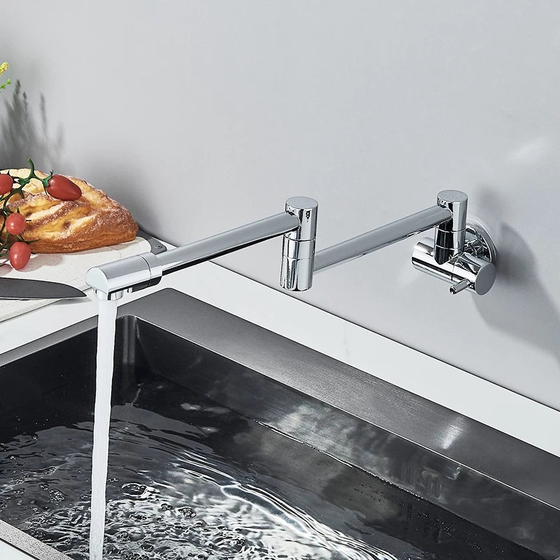 Torneira De Parede Para Cozinha Rotação 360