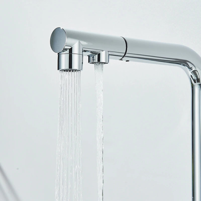 Torneira Gourmet Para Cozinha Com Filtro Modelo Duplo Comando Modelo Giratória