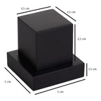 Kit Ducha Chuveiro 20×20cm Inox 304 Com Acabamentos Registros Preto/Cromado Para Chuveiro Banheiro