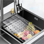 Kit Cuba Cozinha Gourmet Aço Inox Torneira Flexível
