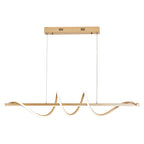 Lustre Pendente Led 45w 3 Em 1 Moderno Quarto Sala Dourado