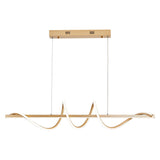 Lustre Pendente Led 45w 3 Em 1 Moderno Quarto Sala Dourado