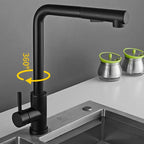 Torneira Gourmet para Cozinha Retrátil 360º Monocomando Pulverizador Dupla Misturador