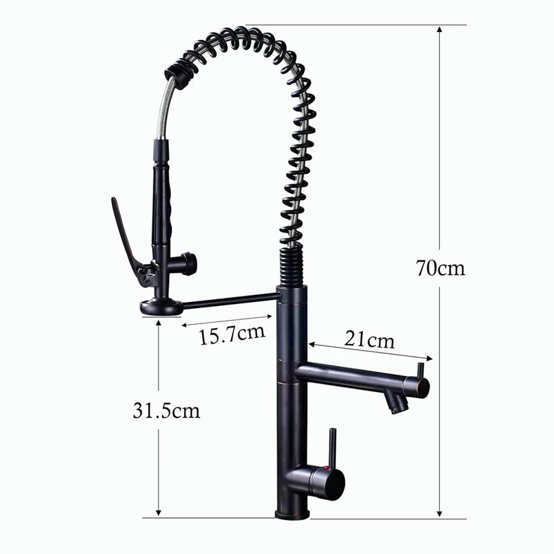 Torneira Para Cozinha Monocomando Gourmet Prestige Preto Matte