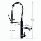 Torneira Para Cozinha Monocomando Gourmet Prestige Preto Matte