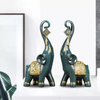 Estatuetas Elefantes Prosperidade 2 Peças