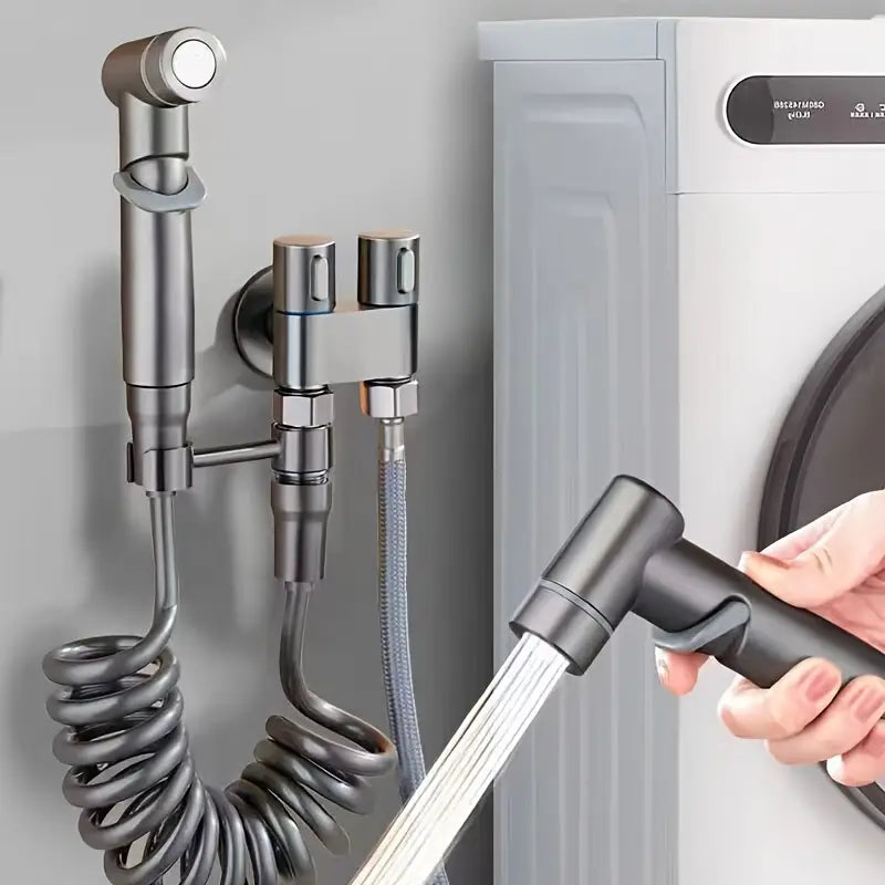 Conjunto Completo de Ducha Higiênica com Spray de Alta Pressão Regulável e Instalação Fácil
