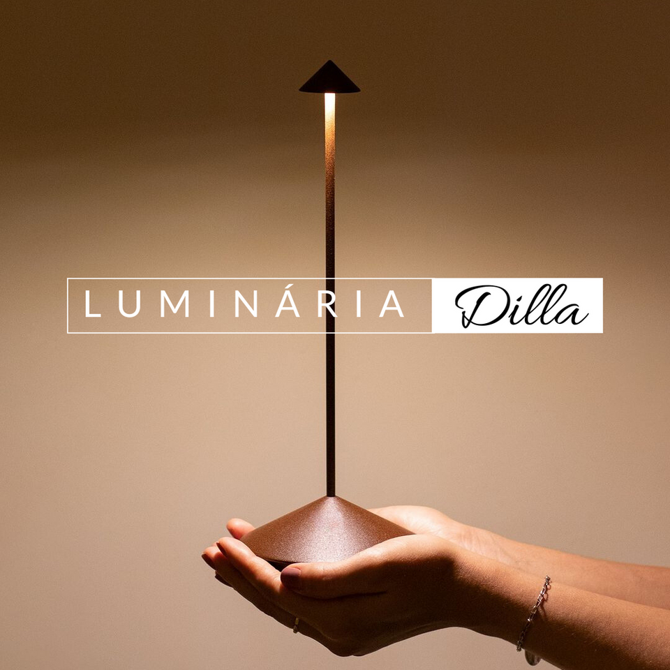 Luminária De Mesa Portátil Dilla