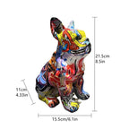 Estatueta Bulldog Abstrato