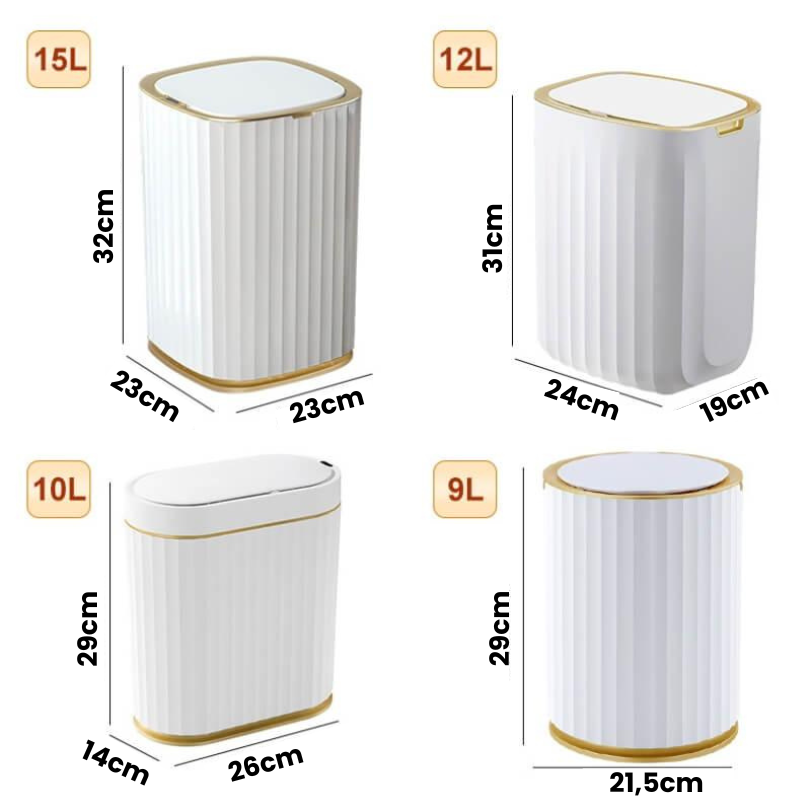 Lixeira Para Banheiro Com Sensor De Movimento Inteligente