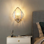 Luminária De Parede Moderna Com Cristais