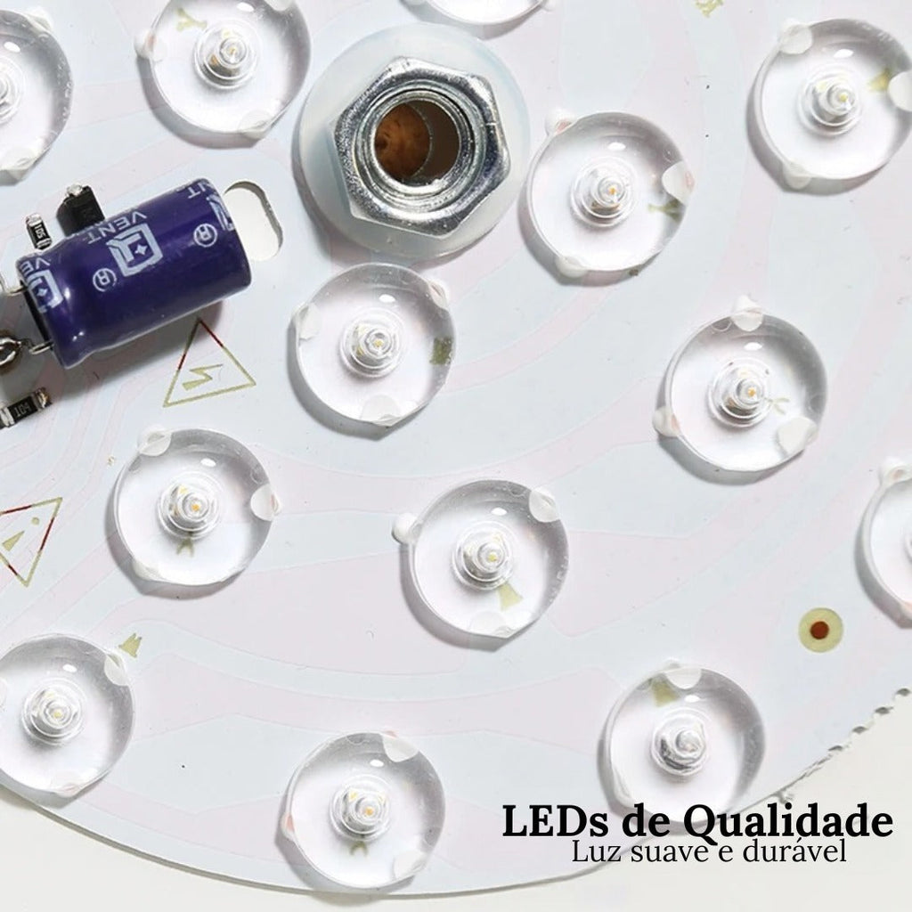 Luminária de Teto Plafon Redondo Led Estilo Nórdico