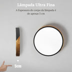 Luminária de Teto Plafon Redondo LED Estilo Nórdico