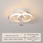 Lustre Para Sala Moderno em LED