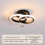 Lustre Para Sala Moderno em LED