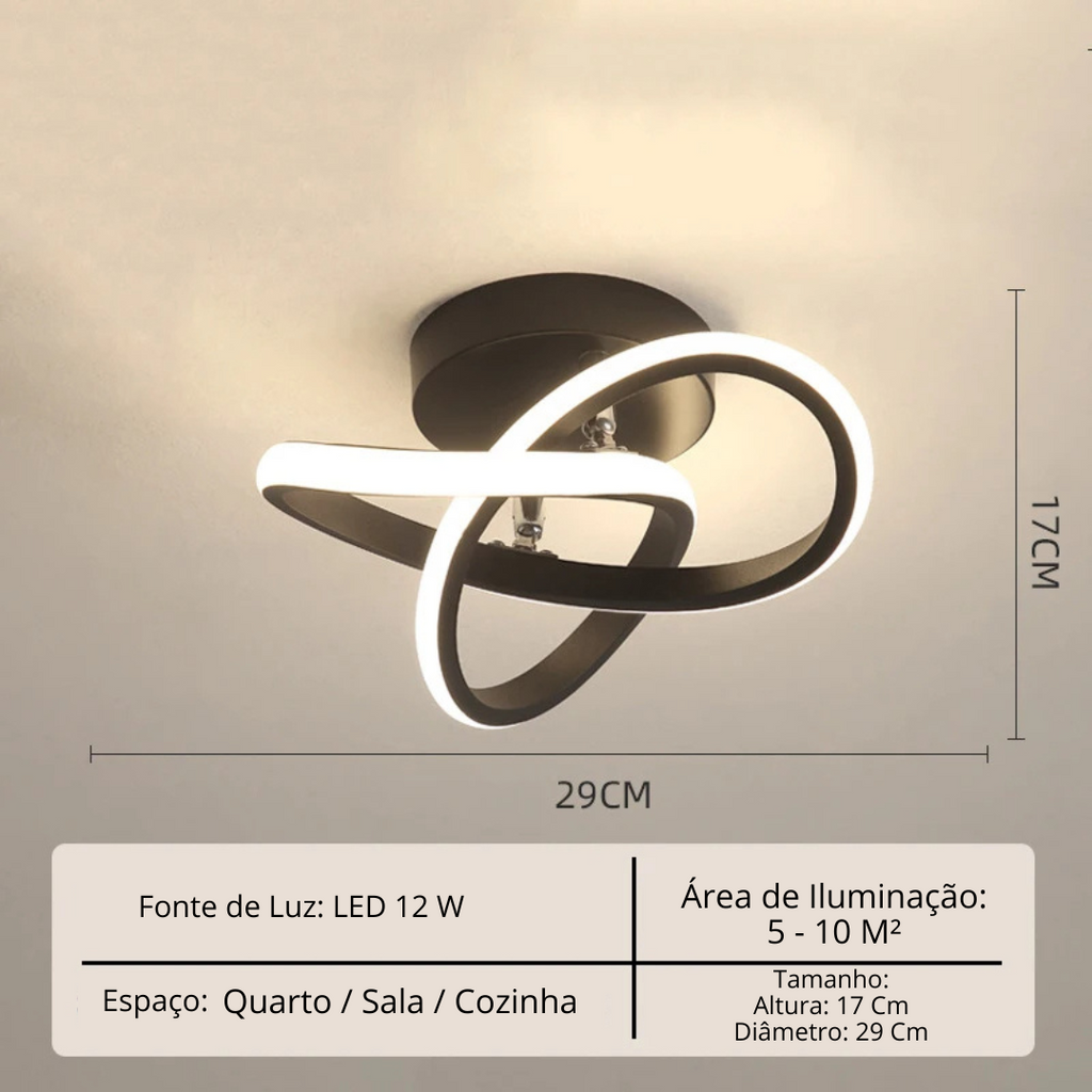 Lustre Para Sala Moderno em LED