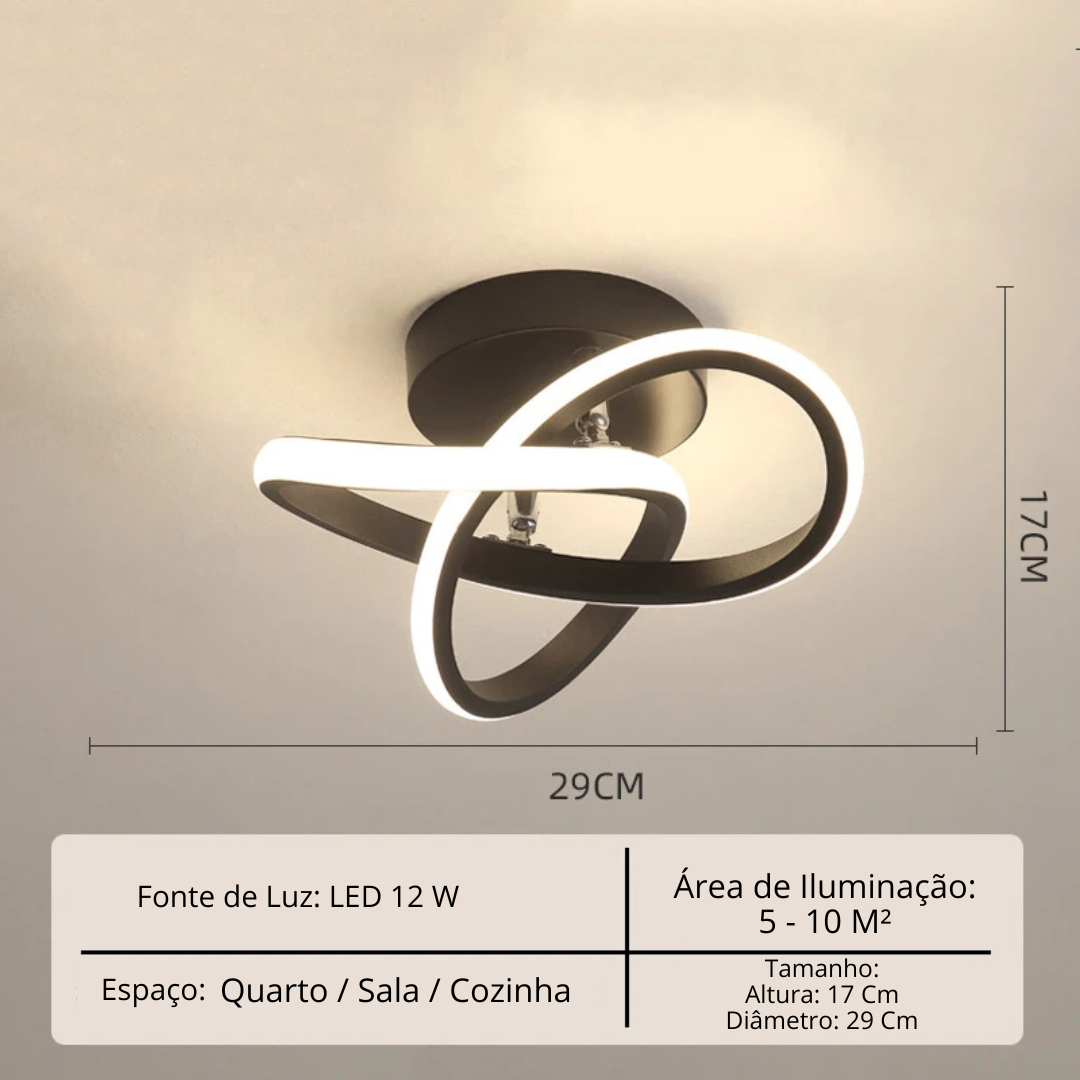 Lustre Para Sala Moderno em LED