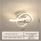 Lustre Para Sala Moderno em LED