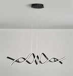 Lustre Pendente de Linear Ondas Minimalista