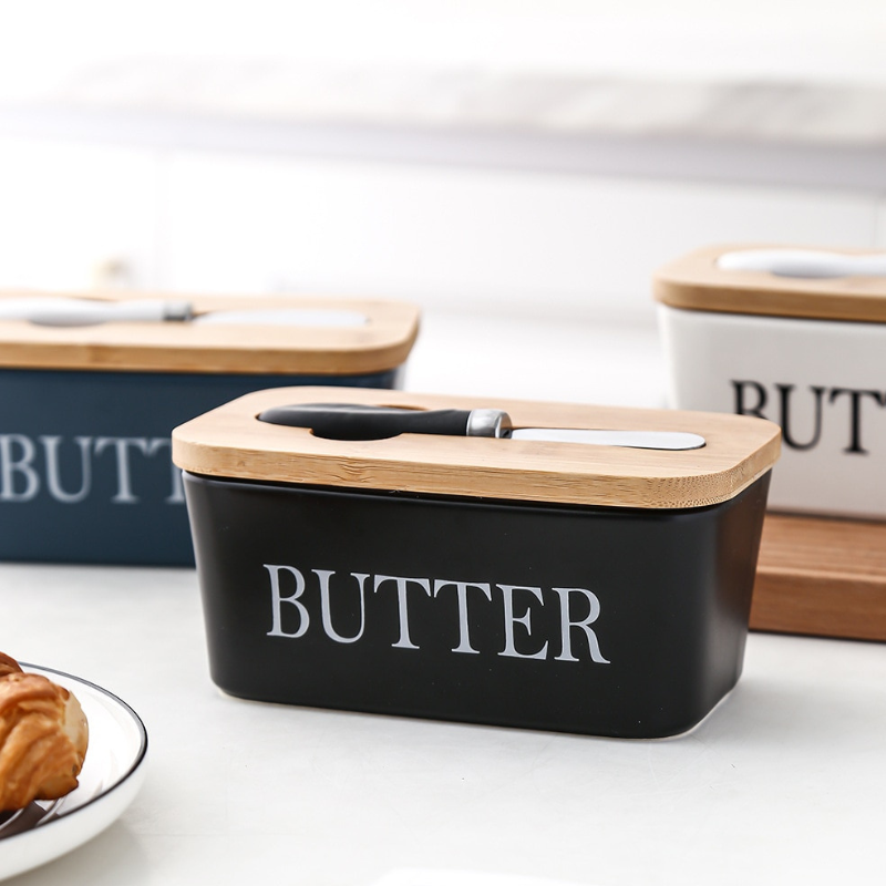 Mantegueira Cerâmica e Tampa de Bambu