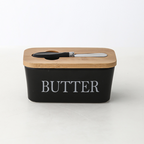 Mantegueira Cerâmica e Tampa de Bambu