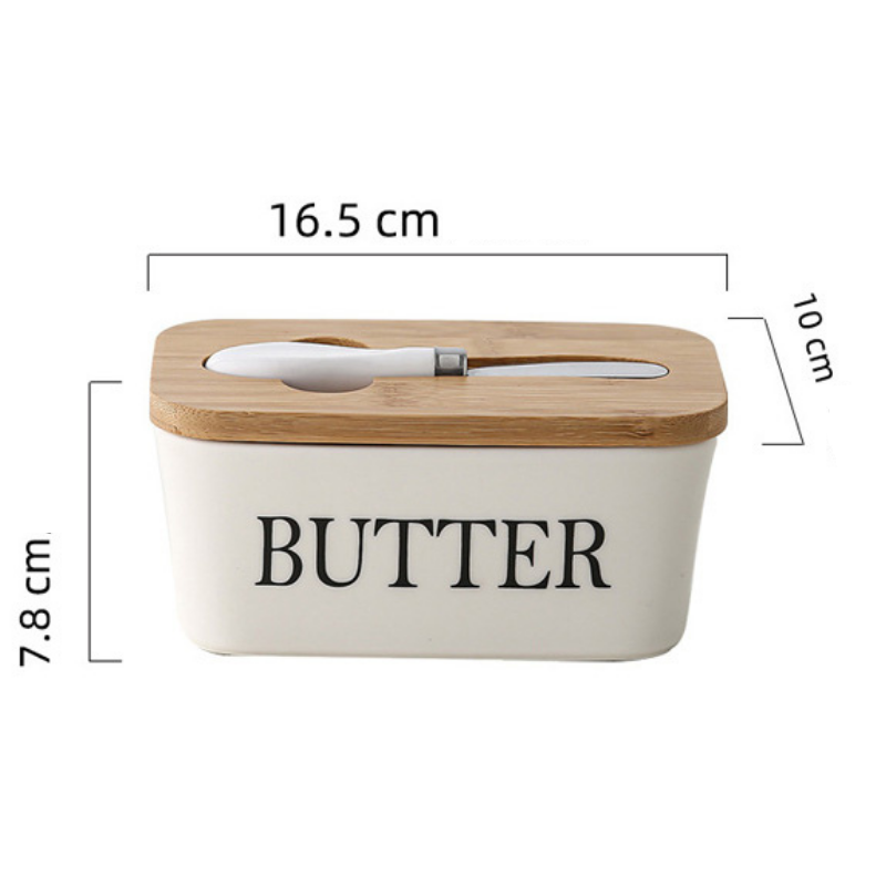 Mantegueira Cerâmica e Tampa de Bambu