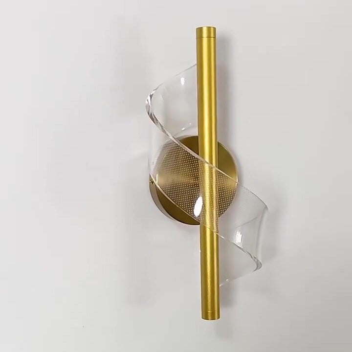 Arandela De Parede Transparente Skylight Bivolt Metal e Acrílico