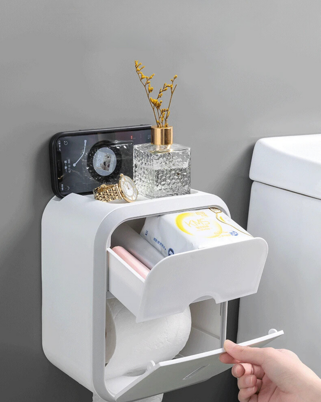 Porta Papel Higiênico Multifuncional