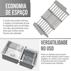 Cuba Cozinha Gourmet Pia Aço Inox Dupla Quadrada Acessórios