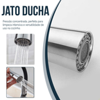 Cuba Para Pia De Cozinha Gourmet Kit Dupla Quadrada C/ Torneira Flexível