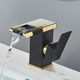 Torneira Gourmet Para Banheiro Monocomando - Rubinette Preto Com Dourado