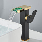 Torneira Gourmet Para Banheiro Monocomando - Rubinette Preto Com Dourado