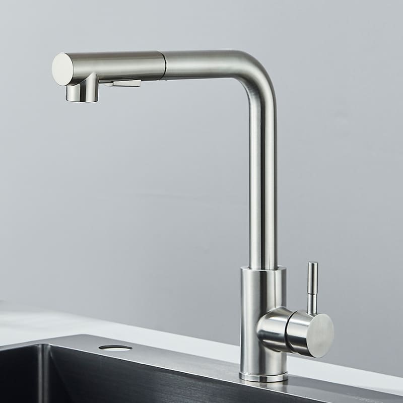 Torneira Gourmet para Cozinha Retrátil 360º Monocomando Pulverizador Dupla Misturador