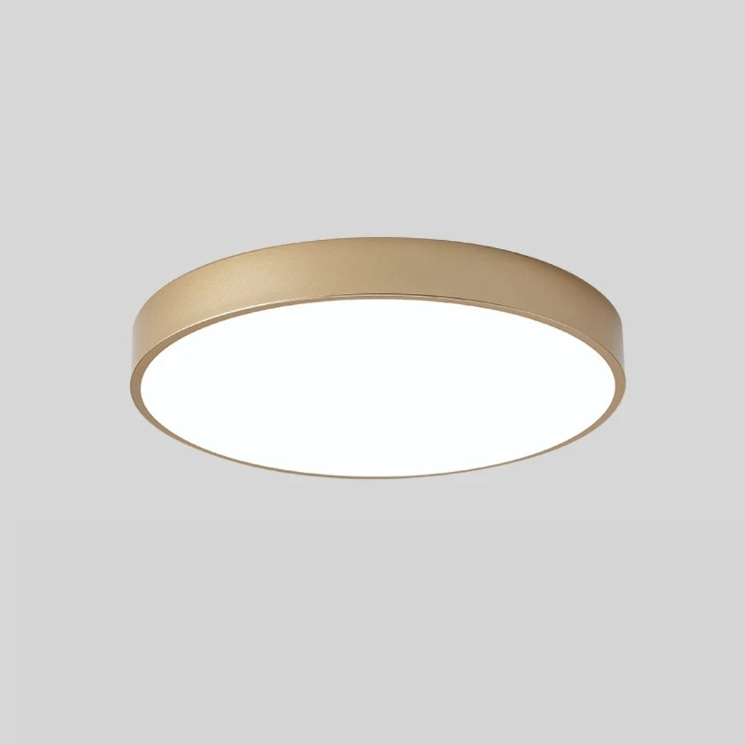 Plafon Sobrepor Led Nórdico Royale Dourado