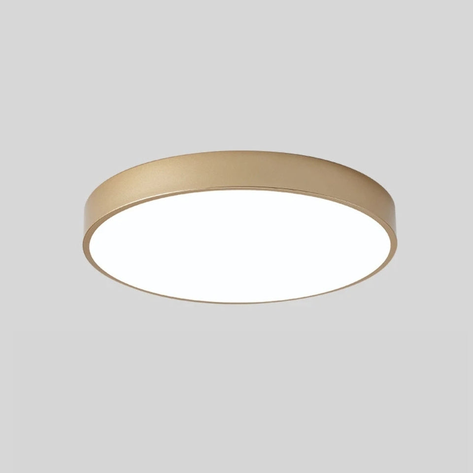 Plafon Sobrepor Led Nórdico Royale Dourado
