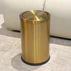 Lixeira Moderna Aço Inoxidável 9 Litros Dourado
